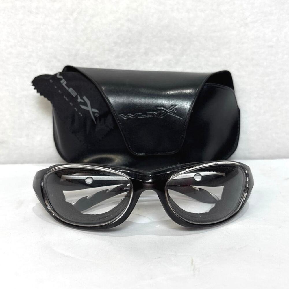 WILEY X AirRage WX Z87-2  Safety Glasses With Case and Cleaning Cloth